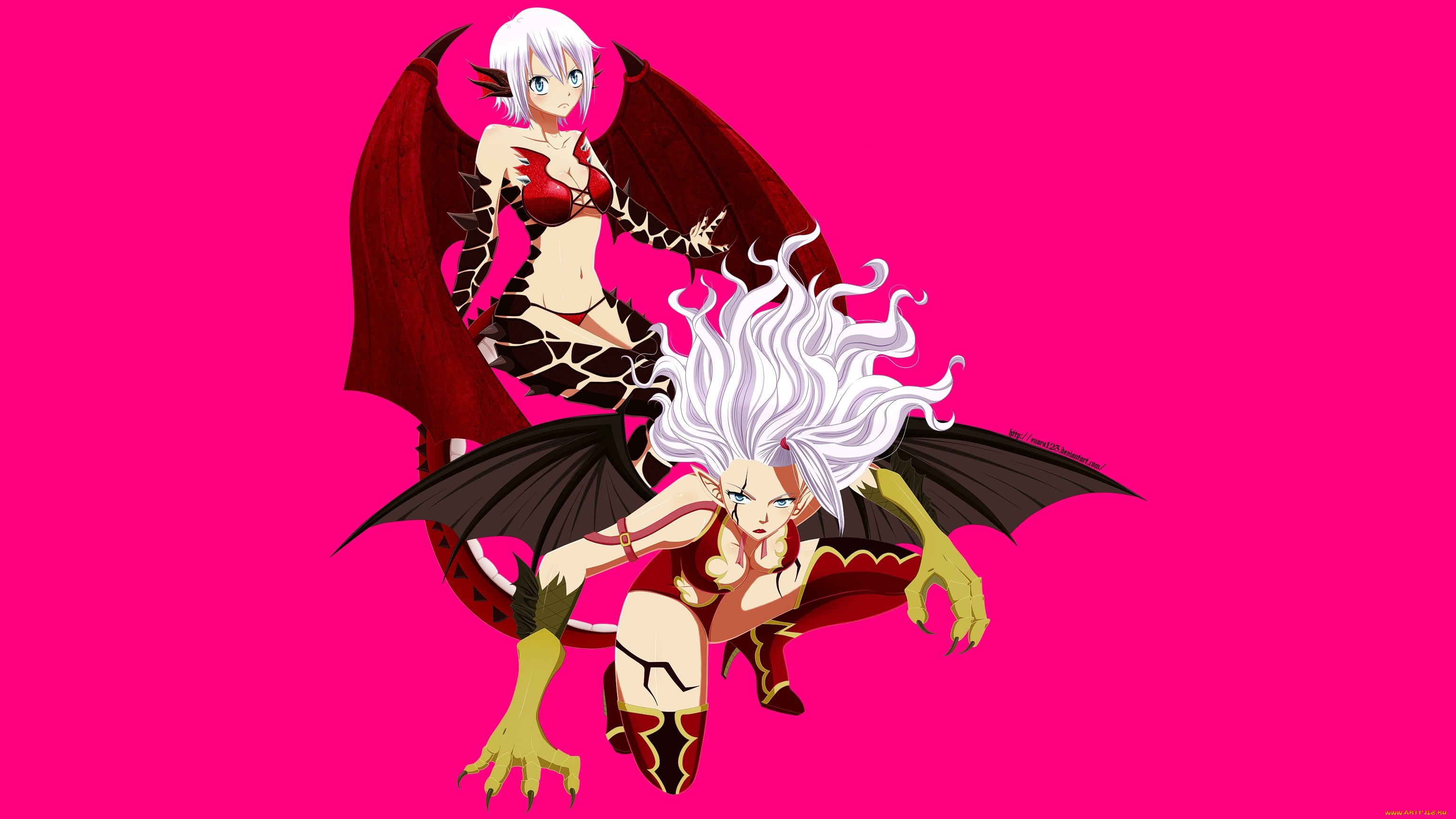 , fairy tail, brasiere, big, breaat, lisanna, mahou, oni, by, enara123, mirajane